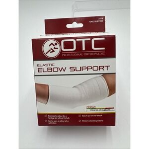 OTC ELBOW SUPPORT SLEEVE WHITE UNIVERSAL‎ SIZE NEW IN PACKAGE TENNIS ELBOW BRACE